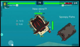 New skins?!? +  killing Sadnessified + 1 mill worm in deeeep.io eat fish, become the shark