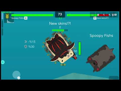 New Skins?!? + Killing Sadnessified + 1 Mill Worm In Deeeep.io Eat Fish 