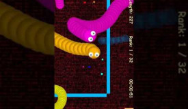 Wormate io gameplay, slither snake io games#shorts