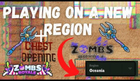 Playing on NEW REGION & Chest opening | ZombsRoyale.io