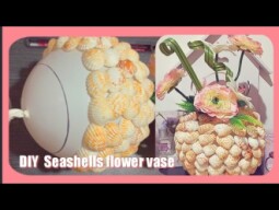 DIY Seashells Flower Vase || Creative Home Decor || Lordz Love DIY