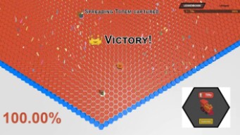Hexanaut.io [Superhex.io] Map Control: 100.00% Train