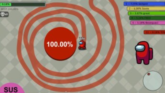 Paper.io 2 [Amogus.io] Map Control: 100.00% Among Us SUS