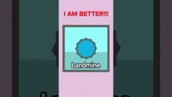 Landmine's biggest fear in diep.io #diep #diepio #shorts #memes