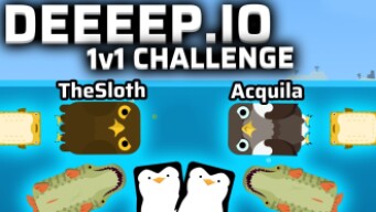 1v1 CHALLENGE FEAT. Acquila_ | Deeeep.io Challenge gameplay