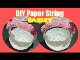 DIY Paper String Basket || Lordz Love DIY