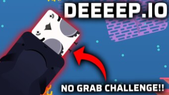 PLAYING ORCA BUT I CAN'T GRAB!! | Deeeep.io ffa challenge