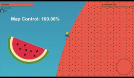 Paper.io 2 Map Control: 100.00% [Watermelon]