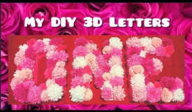 How to make DIY 3D Letters and Different designs of flowers || Lordz Vlogs