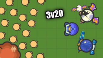 Crazy 3v20 fights in ZombsRoyale!