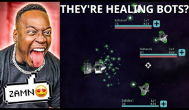 Trying out healing bots in starblast.io