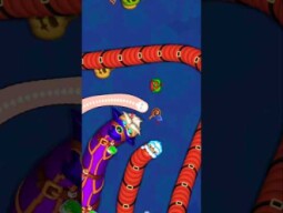 Worms Zone io Little big snake game video #shorts #snake #game #wormszone #gameplay