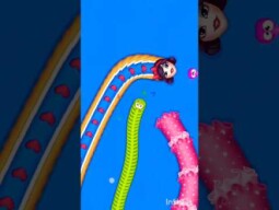 Worms Zone io Little big snake game video #shorts #snake #game #wormszone #gameplay